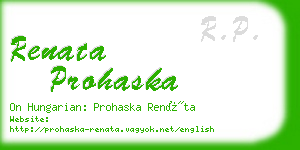 renata prohaska business card